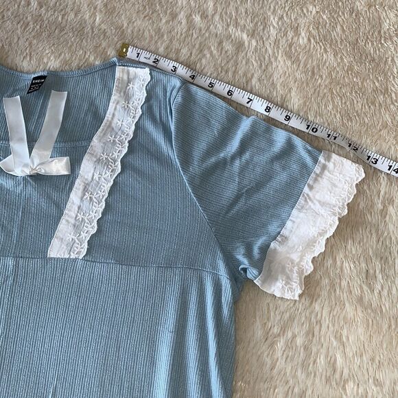 SHEIN blue nightgown with ribbon size: Medium - Picture 16 of 16